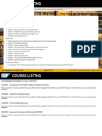 SAP Course List