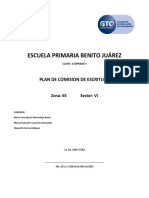 Plan de Comision de Escritura