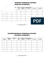 Score Sheets