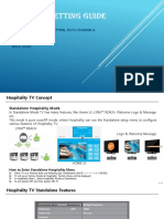 Hotel TV Setting Guide