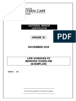 LIFE SCIENCES P2 MEMO GR10 NOV2020 - English