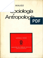 Mauss - Sociología y Antropología