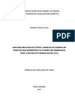 Análises Reológicas e Físico - Químicas Da Farinha de