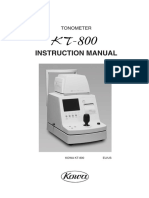 Kowa KT 800 Instruction Manuel