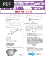 Momento de Una Fuerza para Quinto Grado de Secundaria