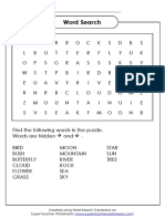 Nature Wordsearch