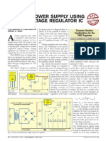 Variable Power Supply Using Fixed Voltage Regulator Ic