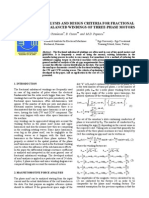 Analysis and Design Criteria For Fractional Unbalanced Windings of Three-Phase Motors