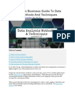 Your Modern Business Guide To Data Analysis Methods and Techniques by Bernardita Calzon (2021)