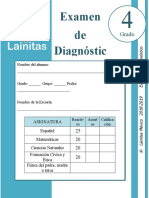 4to Grado - Examen de Diagnóstico (2018-2019)