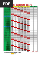 Super 6 Table