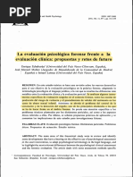 Echeburua La Evaluacion Psicologica Forense Frente A La