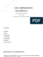 Elastomeric Impression Materials