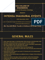 Intensa Inauguration Brochure