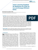 Deep Reinforcement Learning Enabled Self Configurable Networks On Chip For High Performance and Energy Efficient Computi