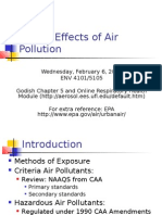 Health Effects of Air Pollution