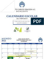 Calendario de Actividades Semestre A 22-23