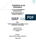 Primera Practica Calificada, Analisis y Tratamiento de Aguas.