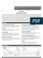 RTS Zeus III Technical Data Sheet