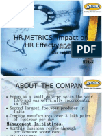 HR METRICS - Impact On HR Effectiveness