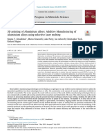 3D Printing of Aluminium Alloys Additive Manufacturing of Aluminium Alloys Using Selective Laser Melting