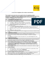 JCQ Invigilator Checklist