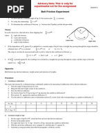 Lab. Belt Friction