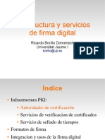 Infrastructura y Servicios de Firma Digital