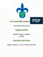 Equilibrio Físico Y Químico PROBLEMA Ysis Rojas Pérez 