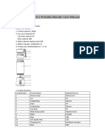 User Manual - INT-224111 Portable Blender