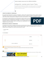 Metodología de Investigación, Pautas para Hacer Tesis. - MATRIZ DE CONSISTENCIA