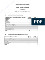 EDPM Mark Scheme Assignment 2