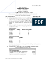 Accounts Mock Test May 2019