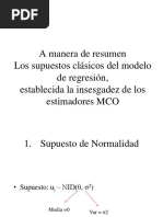 Clase 6 Supuestos Clásicos Del Modelo de Regresión