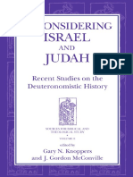 Reconsidering Israel and Judah Recent Studies On The Deuteronomistic History