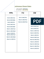 Asynchronous Class Dates