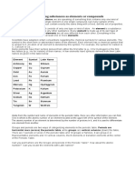 Substances As Elements