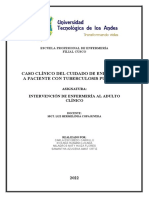 CASO CLÍNICO Tuberculosis Pulmonar