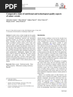 Comparative Study of Nutritional and Technological Quality Aspects of Minor Cereals