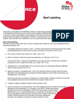 Beef Labelling Guidance