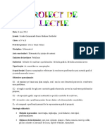 Proiect de Lectie Matematica Probleme