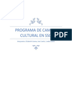 Programa de Cambio Cultural en Sso