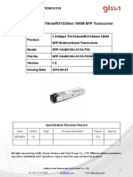 SFP 1g Bx10u 1310nm 1550nm 10km Bidi Fiber Optical Module 151110 T03