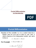 Lecture 1 Partial Differentiation