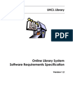 Library Software Requirements Specification