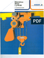 Polipasto Eléctrico de Cadena Tipo: R-6 y R-20: Enoca@