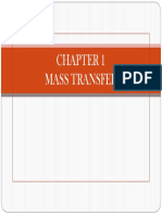 Che 249 - Chapter 1 (Mass Transfer)