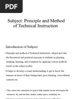 Introduction To Technical Instruction