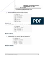 TD3 - Transactions Et Accès Concurrents + Correction