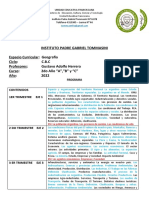 Programa de Geografía 2do Año 2022